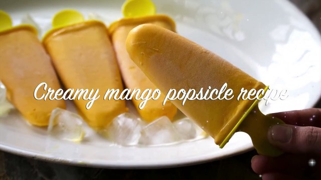 creamy mango popsicles recipe | easy summer recipe | mango kulfi