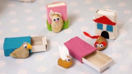 Kinderbasteln mit Maggy: Steinhasen