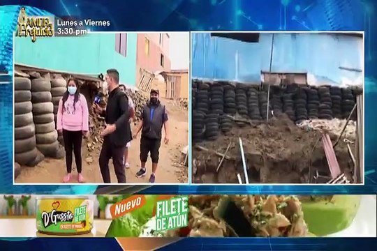 Chorrillos: Base se cae y vivienda queda en el aire tras sismo de 6.0