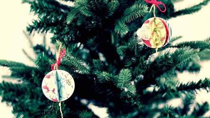 DIY Christbaumkugeln  - super schön und schnell gemacht