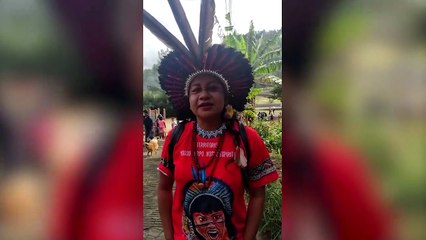 Levante pela Terra: mulheres indígenas protestam em Santa Catarina