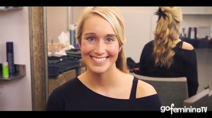 Festliche Frisur für offenes Haar