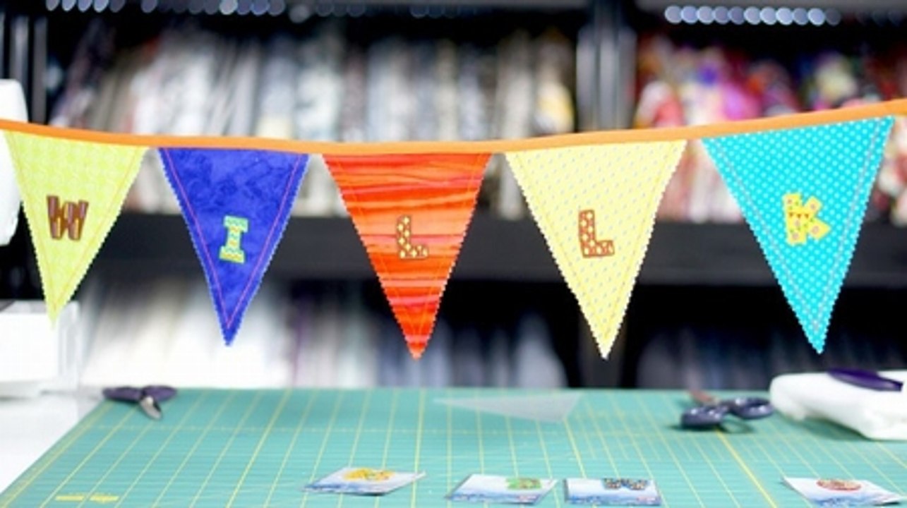 Selbstgemacht! Eine bunte Wimpelkette für dein Zuhause