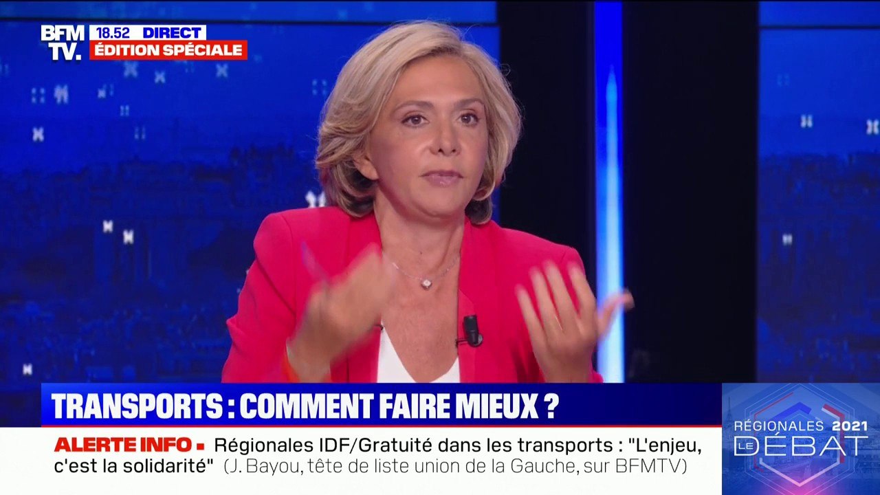Régionales: pour Valérie Pécresse, "quand on ne connaît pas les transports, on fait de l'idéo-écologie"