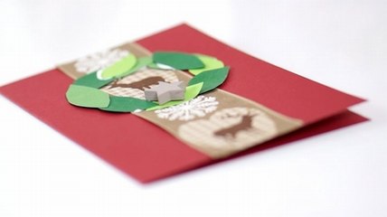 Weihnachtskarten selber basteln - ganz leicht!
