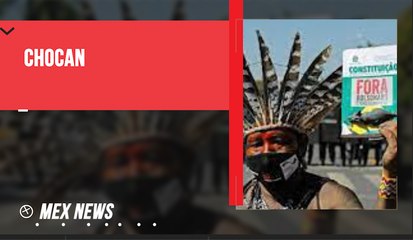 INDÍGENAS Y POLICÍAS CHOCAN EN EL CONGRESO DE BRASILIA