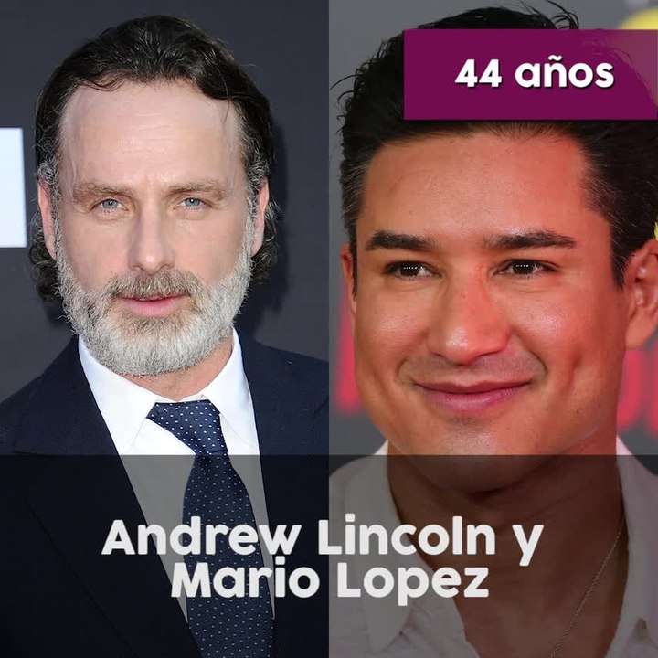 Famosos que tienen la misma edad