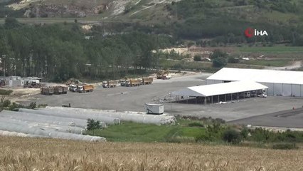 Kanal İstanbul temel atma törenine 72 saat kala töre alanı kurulmaya başlandı