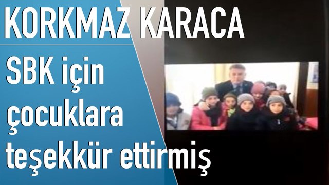 CHP'li Başarır paylaştı: Korkmaz Karaca, Sezgin Baran Korkmaz için çocuklara teşekkür ettiriyor