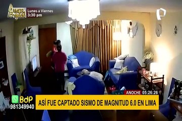 [VIDEO] Estos son los momentos de terror que dejó fuerte sismo de 6 grados