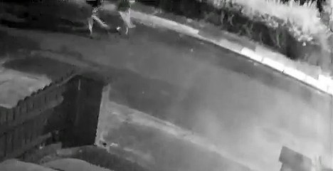 CCTV footage of two people police want to speak to about the murder of Michael Kerr