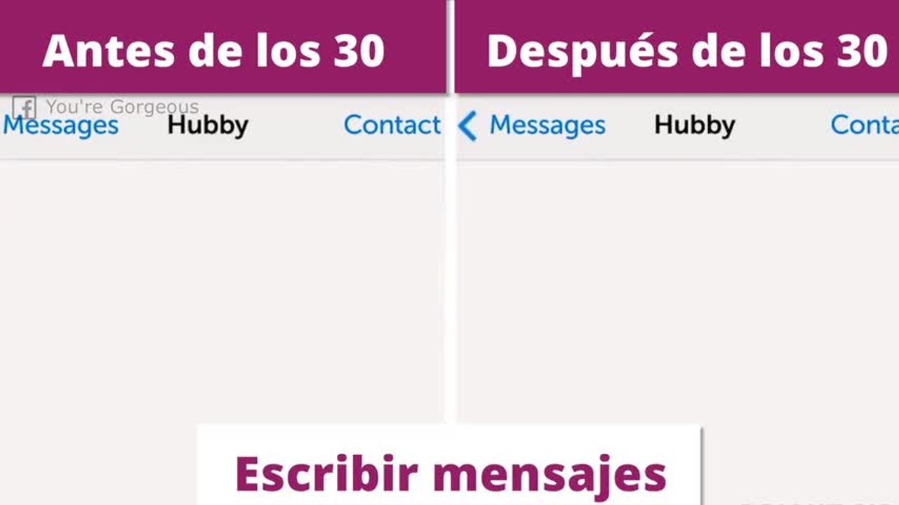 Antes y después de los 30: ¡cómo cambia la vida!
