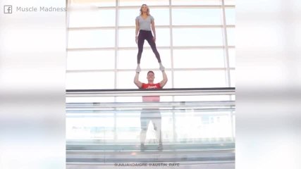 ¡Esta pareja es la reina del fitness!