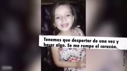 Espeluznante: una bomba explota al lado de una niña cantando a su madre