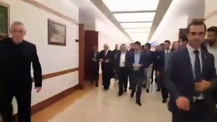 Gençler, İsmail Kahraman'ı Meclis'e coşkuyla uğurladı