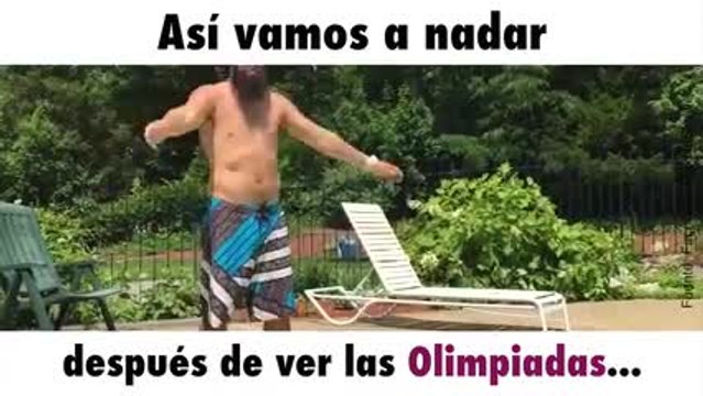 ¡Así nadan algunos después de ver las Olimpiadas!