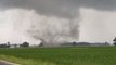 Storm Chasers Witness Multi-Vortex Tornado Building Up on Farm