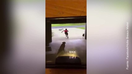 ¡Este niño se cuela en el garaje de su vecina!