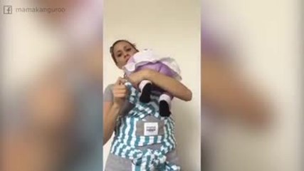 Come trasformare una sciarpa in un marsupio per neonati