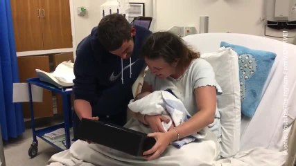 ¡Estos padres descubren el nombre de su bebé el día de su nacimiento!