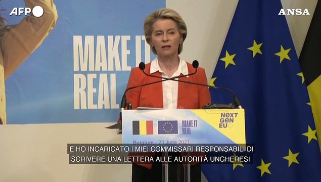 Ungheria, von der Leyen: La legge anti-Lgbt e' una vergogna