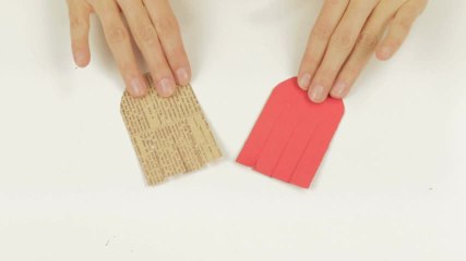 DIY San Valentin colgante de corazón bicolor
