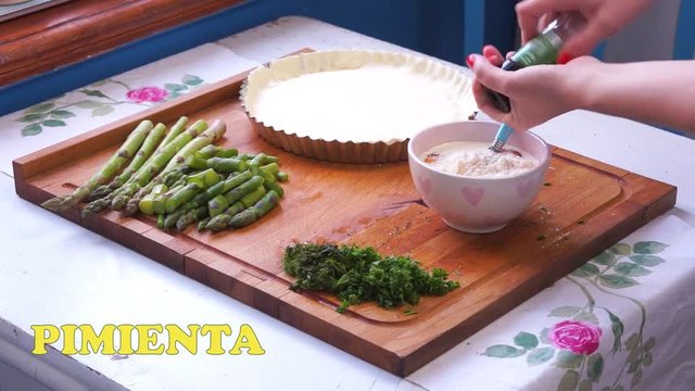 Quiche de espárragos, un placer apto para vegetarianos