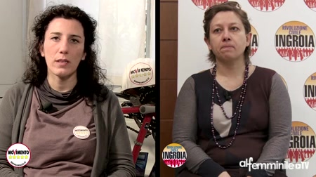 Video L'intervista doppia alle candidate per le elezioni politiche di Movimento 5 Stelle e Rivoluzione Civile