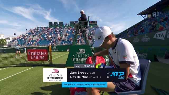 ATP Eastbourne Highlights | De Minaur v Broady