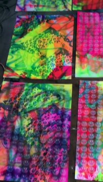 Creating crazy backgrounds for my prints in the Barrie J Davies studio