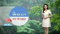 [날씨] 오늘 내륙 곳곳 소나기...곳에 따라 천둥·우박 동반 / YTN