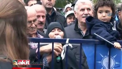 80'lik nine AK Parti mitingini coşturdu