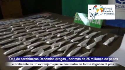 Extranjero ilegal detenido por tráfico de drogas avaluado en 25 millones  - Canal 5 Noticias