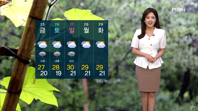 오늘도 내륙 소나기‥한낮 후텁지근