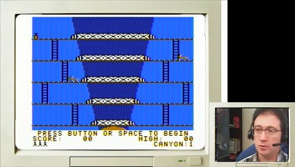 Canyon Climber en la TRS-80 Color Computer