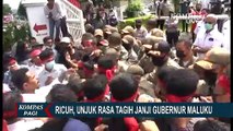 Aksi Demo Mahasiswa Tagih Janji Kampanye Gubernur Maluku Berakhir Ricuh