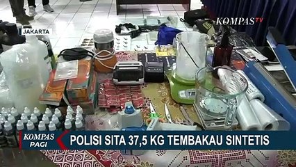 Polisi Gerebek Tempat Produksi Tembakau Sintetis