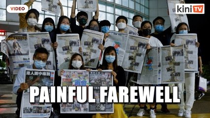 Hong Kong's pro-democracy Apple Daily signs off in "painful farewell"