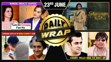 Rangoli Calls Taapsee Creepy Fan Of Kangana,Kartik Announces New Film,Akshay In Dostana2|Top 10 News