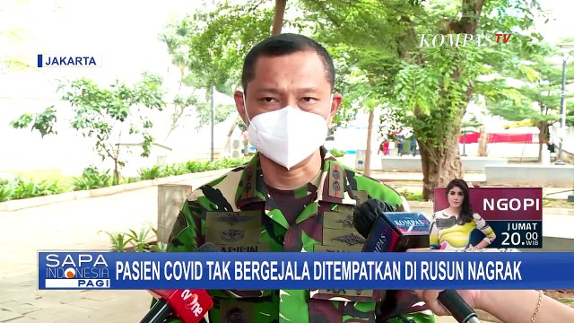 Wisma Atlet Hampir Penuh, Pasien OTG Covid-19 Kini Diisolasi di Rusun Nagrak