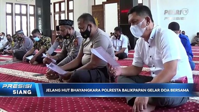 Polresta Balikpapan Gelar Doa & Dzikir Bersama Jelang HUT Bhayangkara