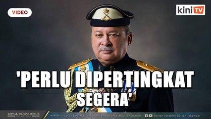 Sultan Ibrahim kecewa proses vaksinasi di Johor perlahan