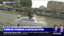 Notre reporter Cédric Faiche a testé l'Overboat, ce bateau du futur qui vole au-dessus de l'eau