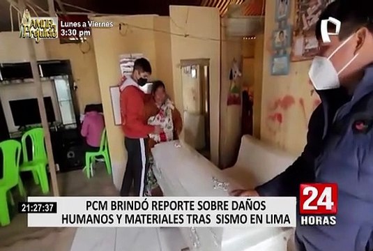 Sismo en Mala: Gobierno reporta 1 fallecido, 9 damnificados, 105 afectados y 20 heridos