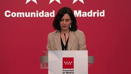 Díaz Ayuso: "Personalmente, no voy a consentir que ni la empresa ni los autónomos madrileños, y mucho menos el resto de los contribuyentes, paguen esta fiesta".