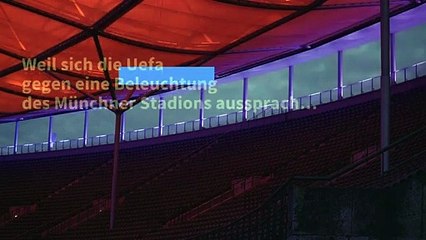 EM-Spiel Deutschland-Ungarn: Deutsche Stadien in Regenbogenfarben