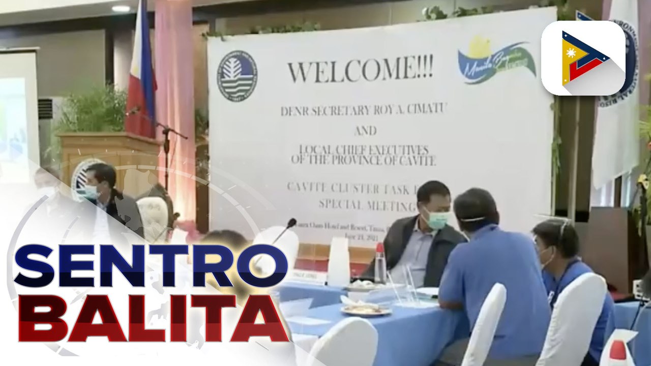 DENR, pinulong ang mga lokal na opisyal ng Cavite dahil sa mga basurang napupunta umano sa Manila Bay; pagtatayo ng sanitary landfill sa Cavite, ipinanukala