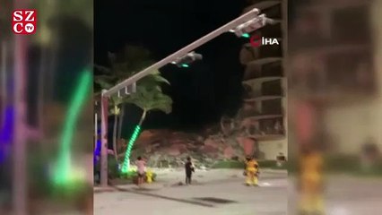 Florida'da çok katlı bina kısmen çöktü