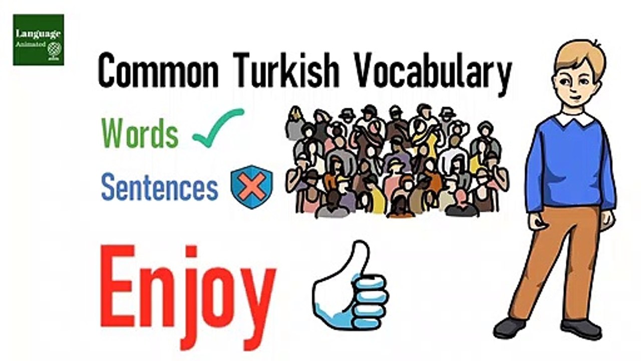 01.Turkish Vocabulary Practice - Level 1 (Part 1) - By Language Animated