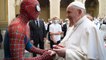 Pope meets spiderman
